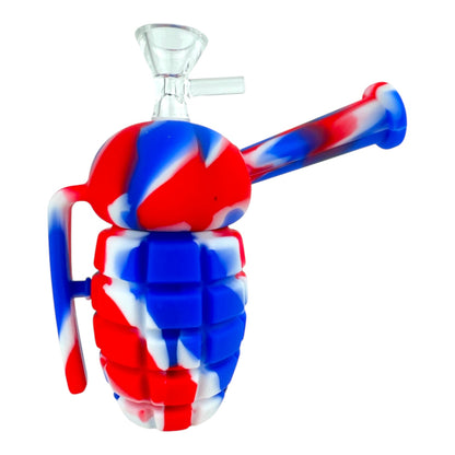 5" Silicone Grenade Water Pipe "SWP-123" (Assorted Colors)