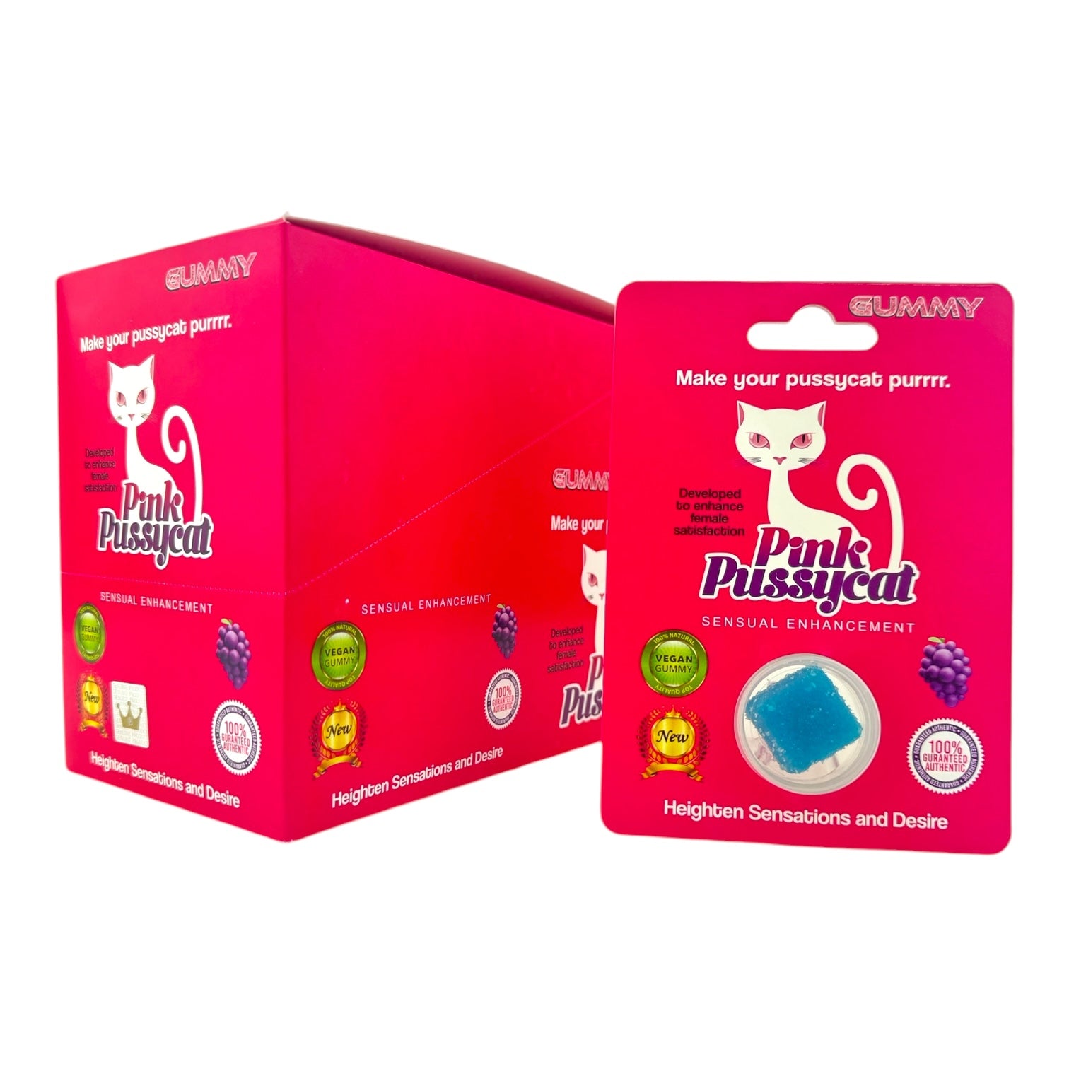 Pink Pussycat Gummy | 1PC  | 20ct / Display Box | 50 Box/Case