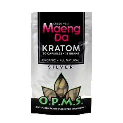 OPMS Kratom Silver (Capsules) 30 Count (18 Grams)