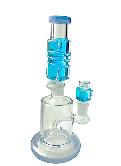 10" HiSoul Freezable Glycerin Glass Water Pipe with Matching Bowl