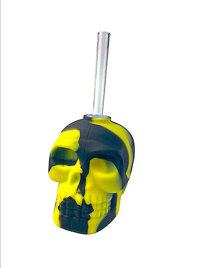 4" Skull Silicone Water Pipe with Box