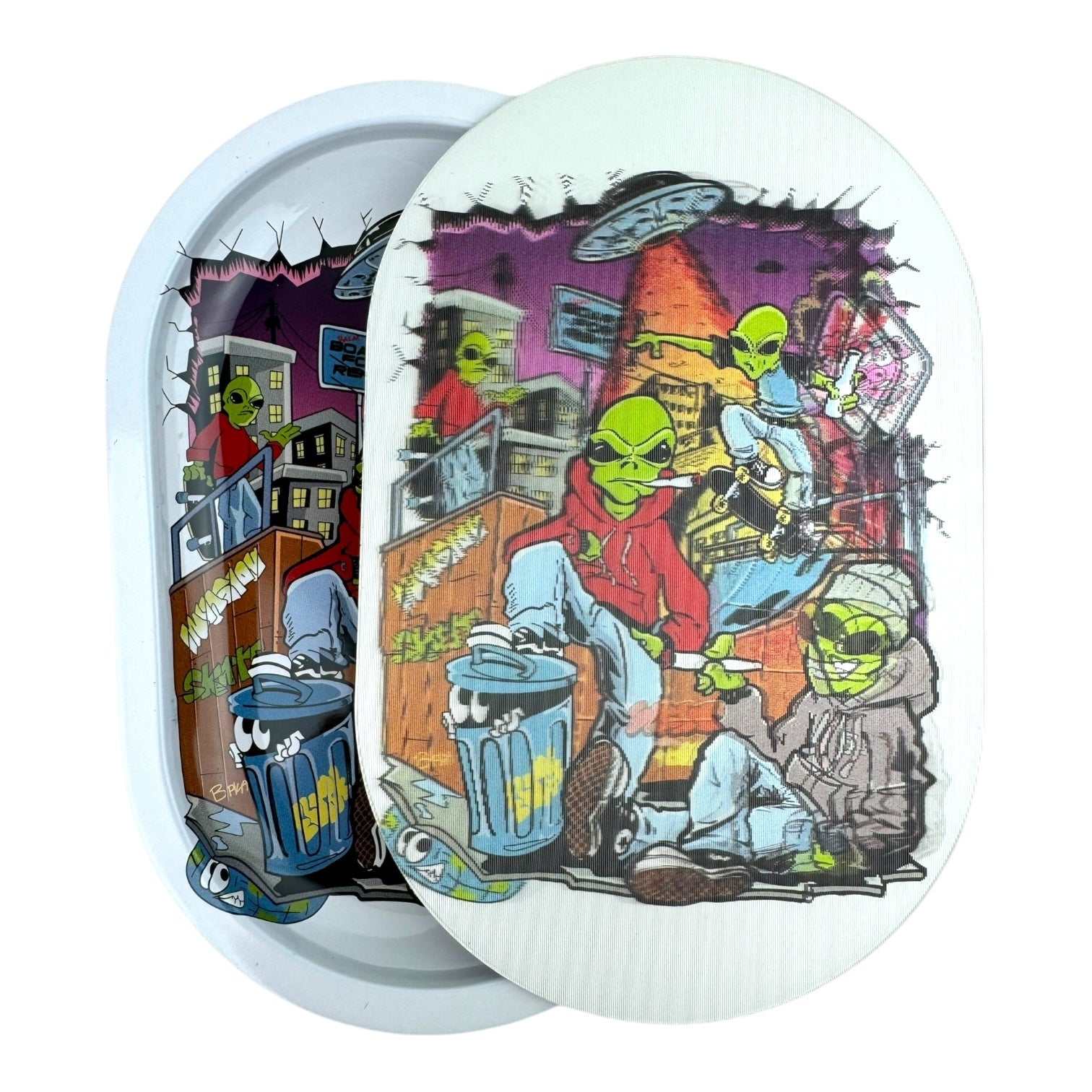 3D Mini Rolling Tray With Magnetic Lid 5.6" x 3.6"