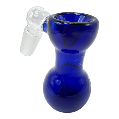 3" Blue Glass Ash Catcher Bowl  14mm Male
