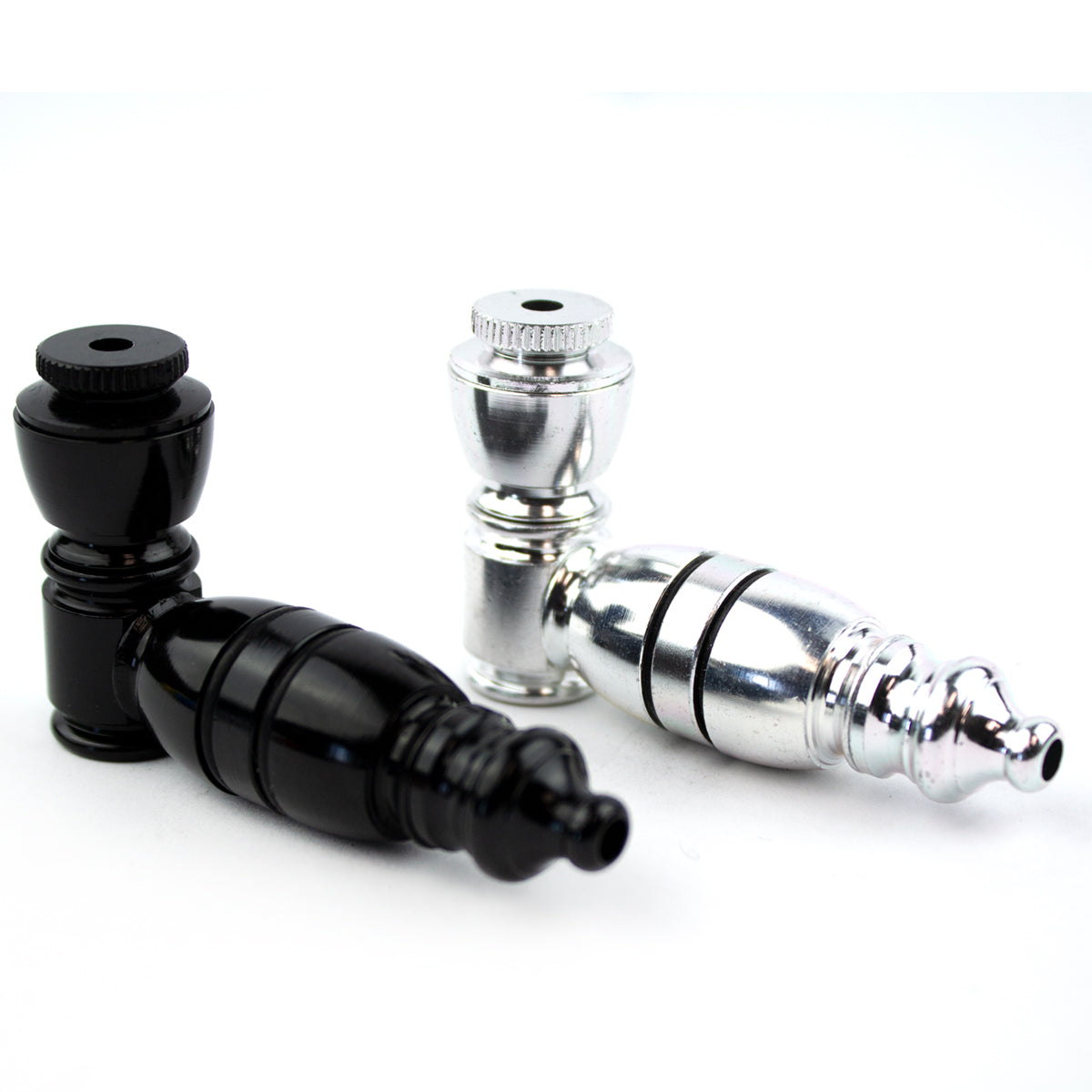 3" Single Chamber Metal Hand Pipe w/ 2 Rubber Seals