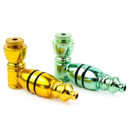 3" Single Chamber Metal Hand Pipe w/ 2 Rubber Seals