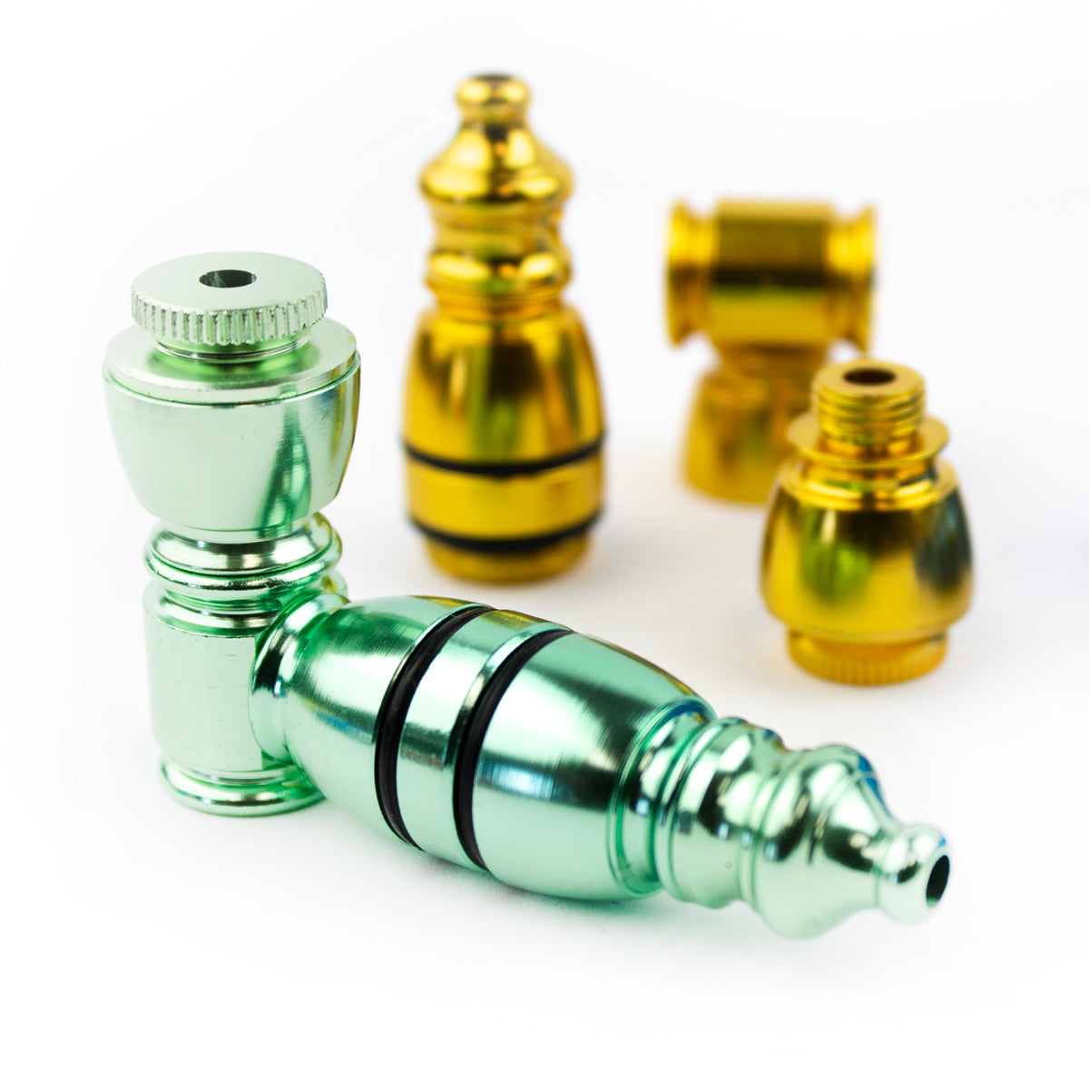 3" Single Chamber Metal Hand Pipe w/ 2 Rubber Seals