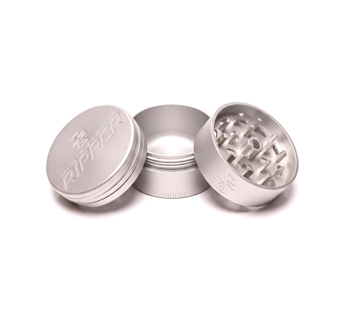 3pc Medium 2 1/8" Heavy Alloy Santa Cruz Shredder Grinder