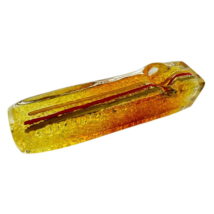4.5" Box Steamroller - Glass Hand Pipe (Assorted Colors)