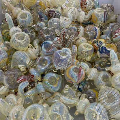 4.5" Elephant Fume WigWag - Glass Hand Pipe (Assorted Colors)