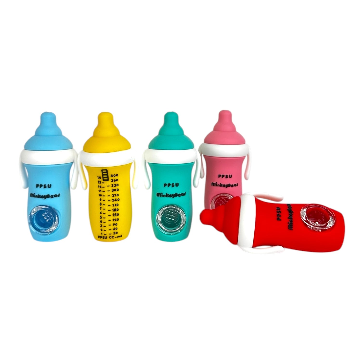 4.5" Silicone Minkeybear Water Pipe