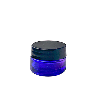 5ml Black Plastic Top Color Glass Jar Container