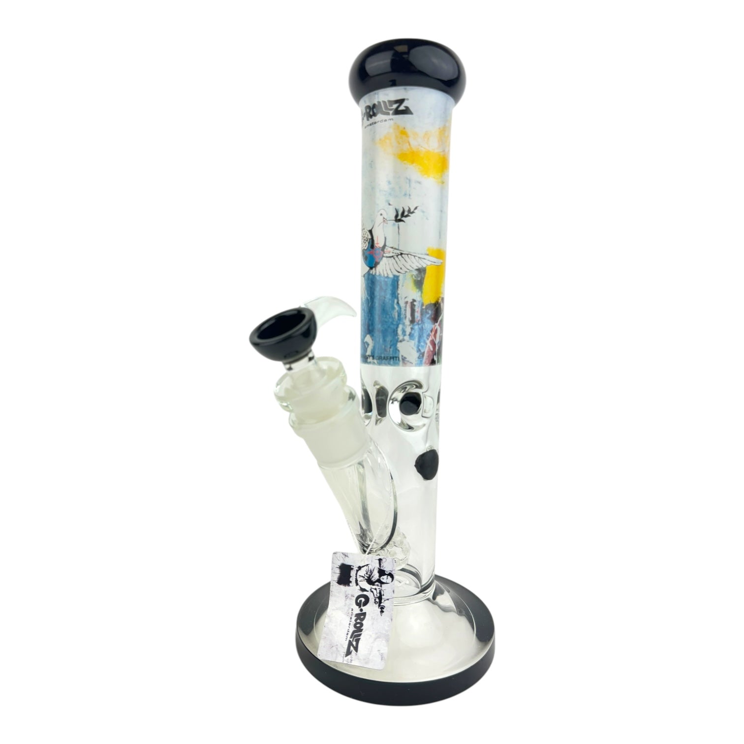 G-Rollz 13.5" Straight Thick Tube Glass Water Pipe