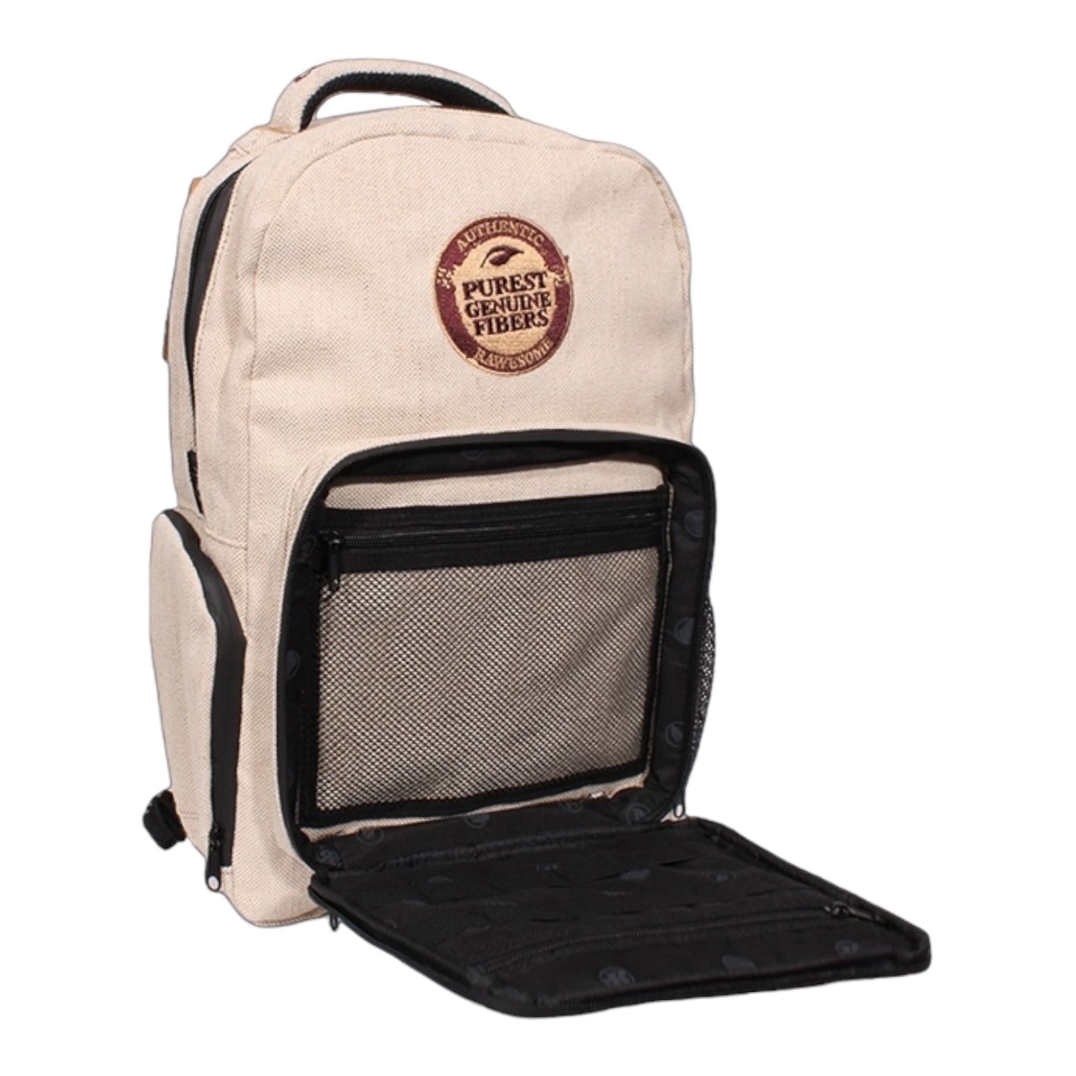 Raw Burlap Backpack