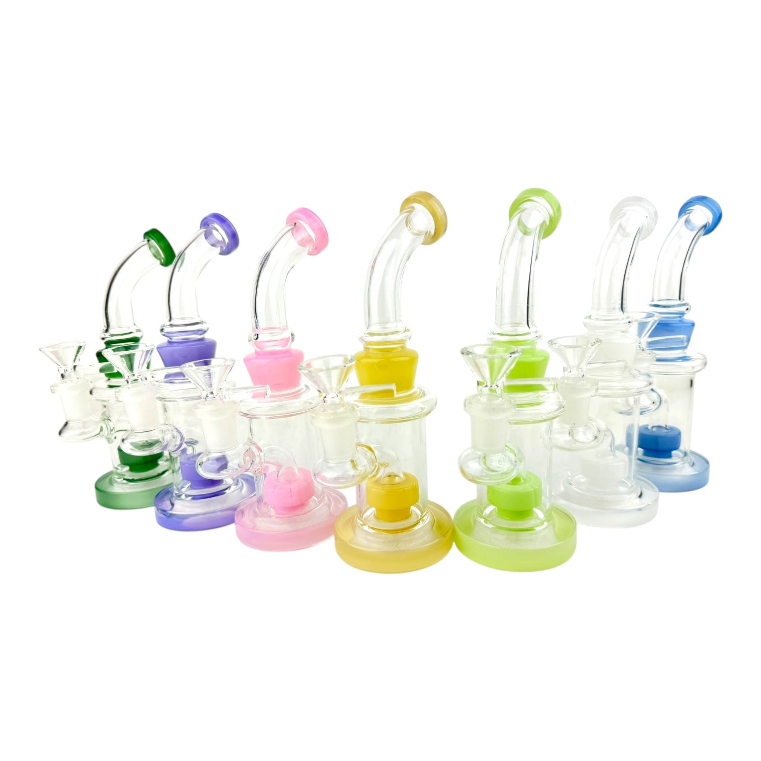 8" WP 1179 Glass Water Pipe - Assorted Colors