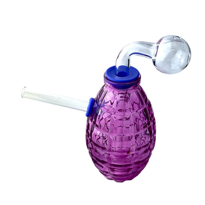 6" Grenade Oil Burner Bubbler Water Pipe