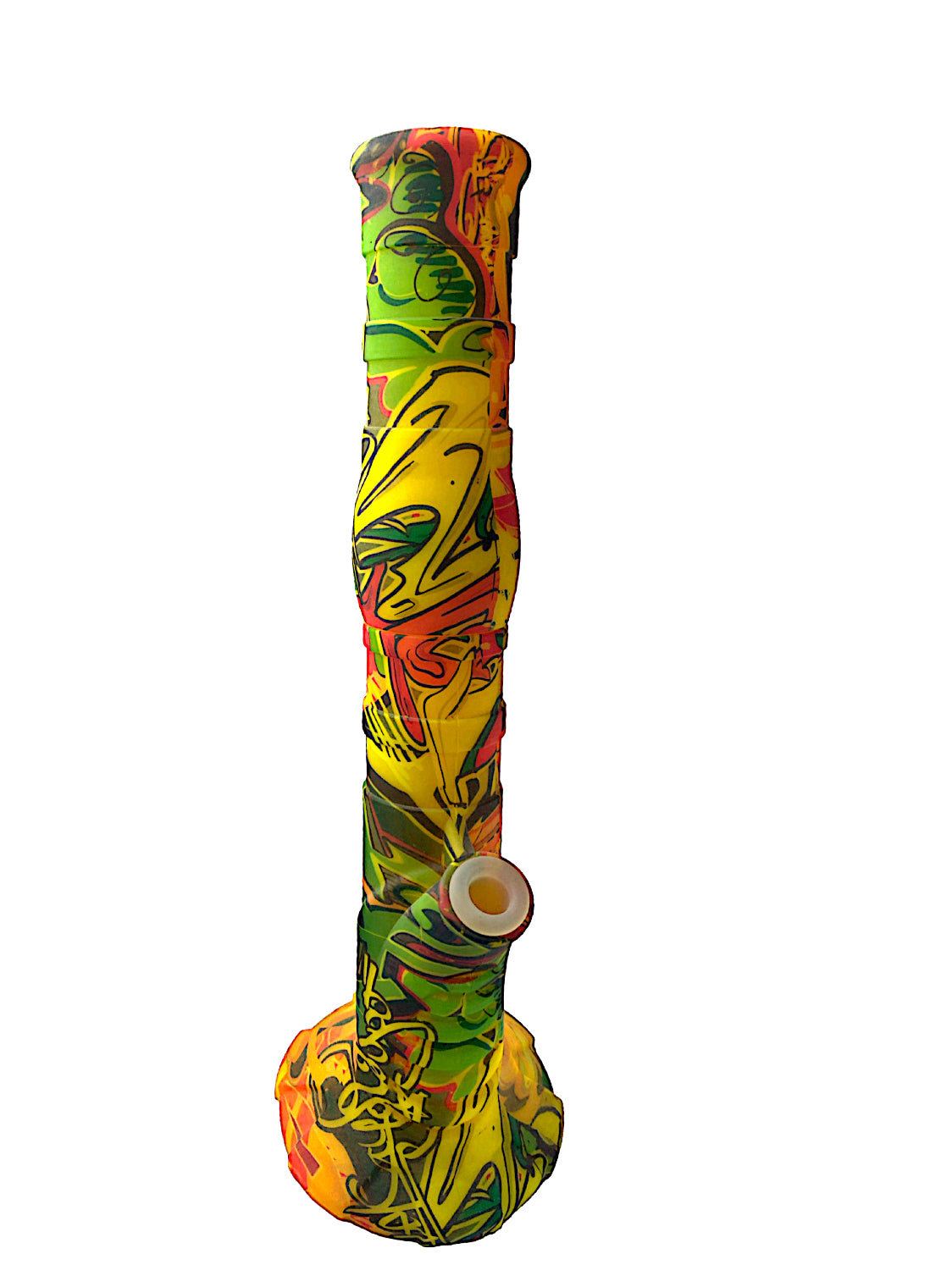 14" 2-Piece Decline Printed Silicone Water Pipe