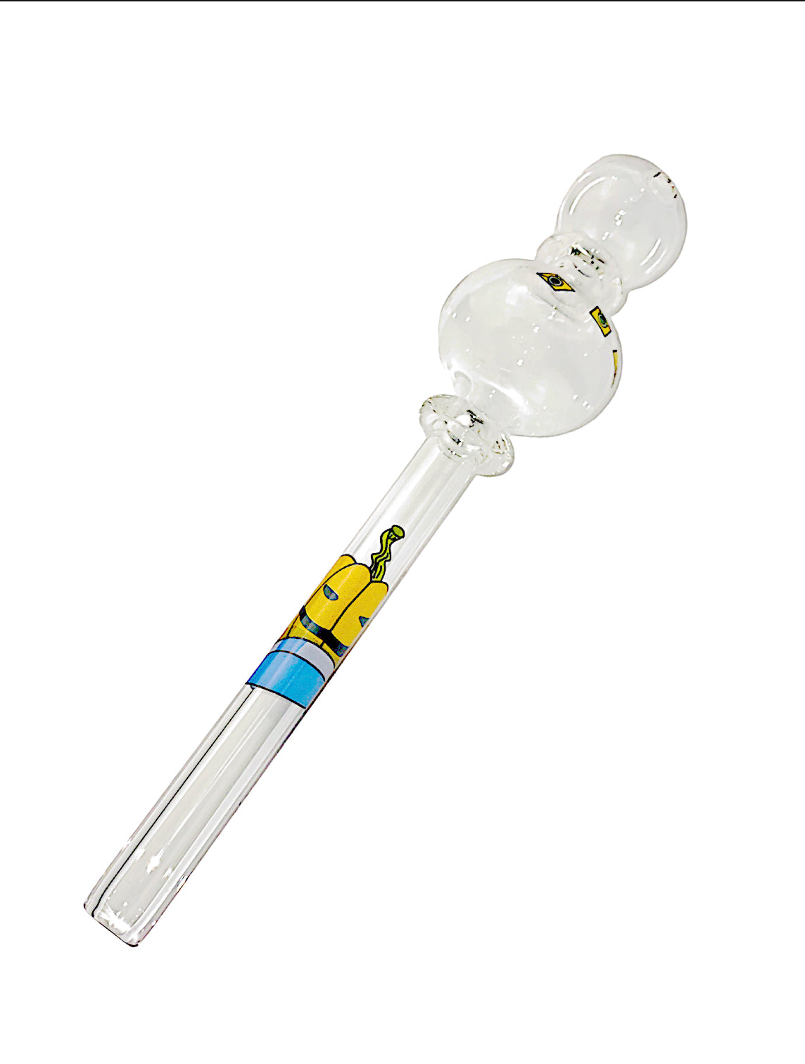 8" Double Bubble Oil Burner Clear Decal