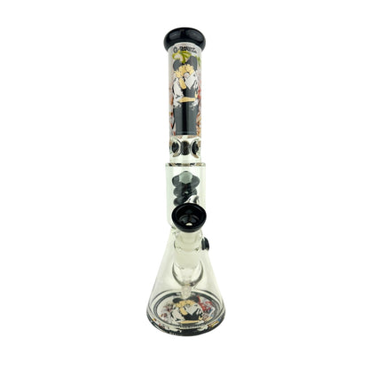 G-Rollz 14" Twist Perc Beaker Glass Water Pipe