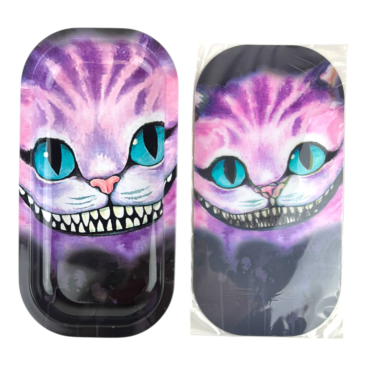 3D Small Metal Rolling Tray With Magnetic Lid 8" X 4"