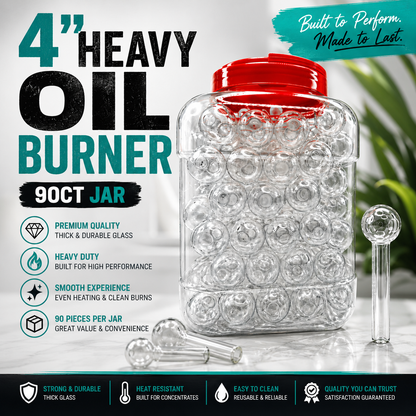 4" Heavy Oil Burner - 90ct Jar