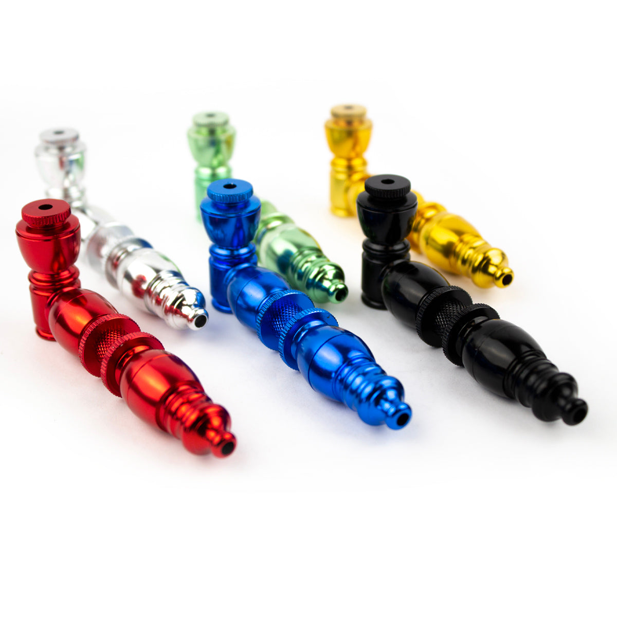 4" Solid Color Metal Hand Pipe