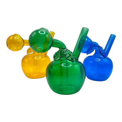 4" Apple Shape OB Water Pipe "DA-015OWP" (Assorted Colors)