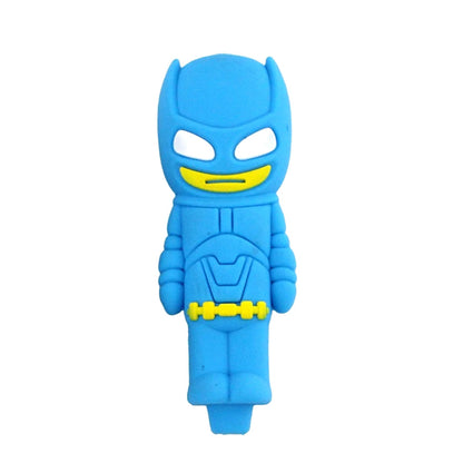 4" Batman Silicone Hand Pipe with Glass Bowl (TX640) - Assorted Colors