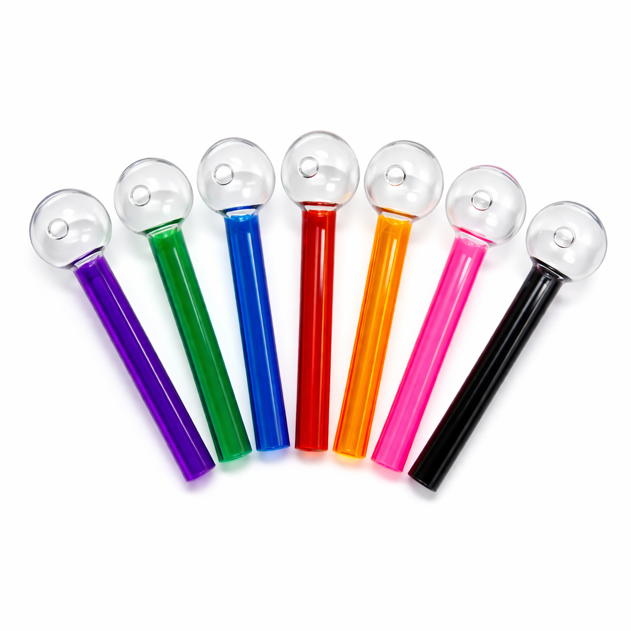4'' Color Stem Clear Bowl Oil Burner- Pack of 20