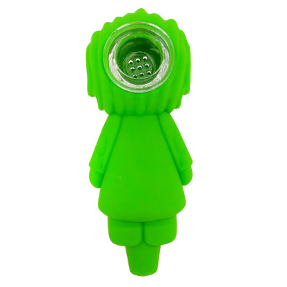 4" Joker Silicone Hand Pipe With Glass Bowl
