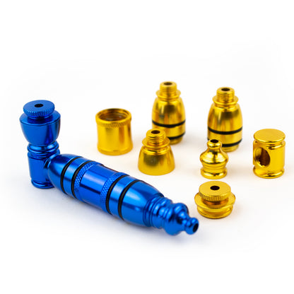 4" Metal Hand Pipe Anodized w/ 4 Rubber Seals