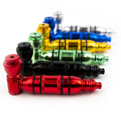 4" Metal Hand Pipe Anodized w/ 4 Rubber Seals