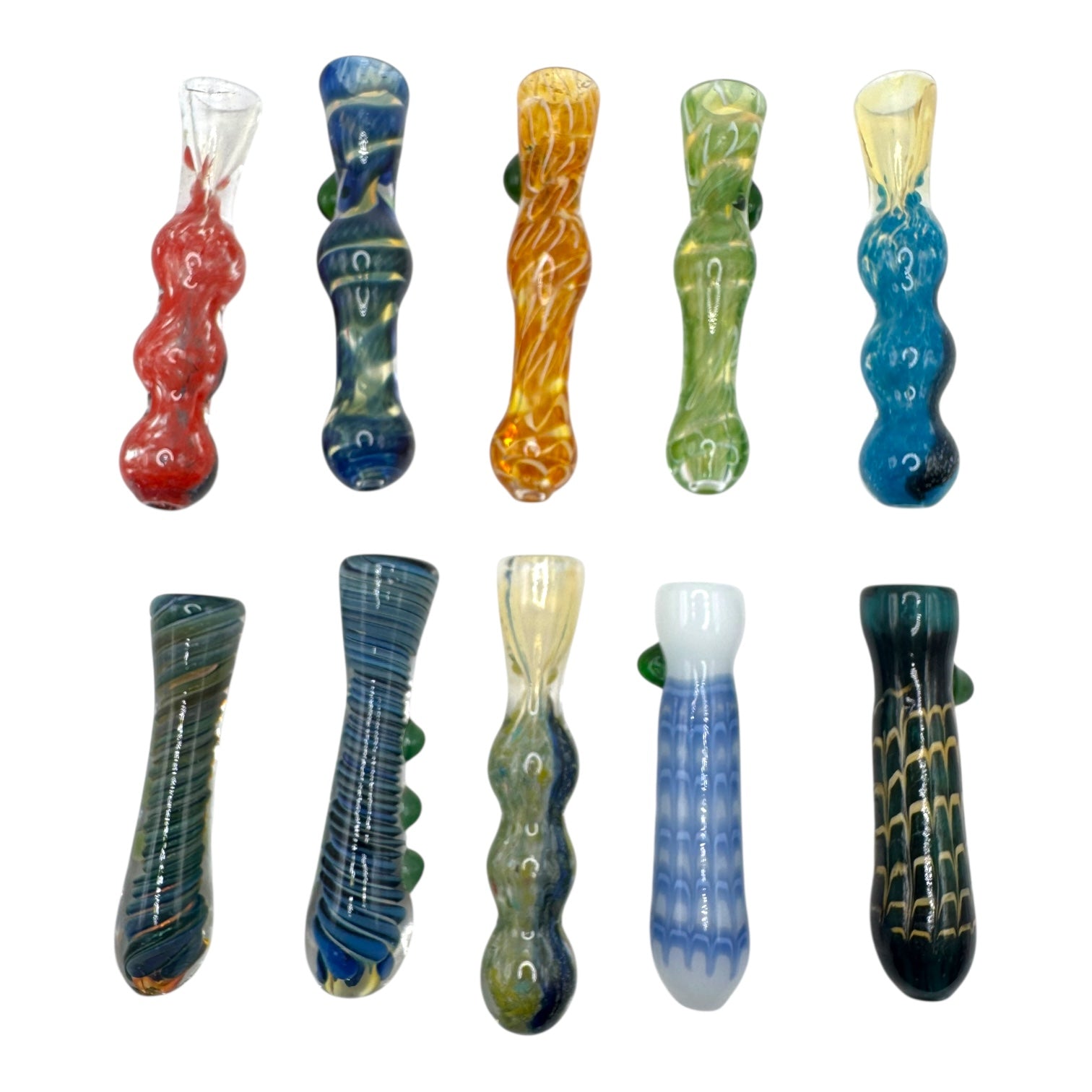 4" Glass Color Chillum (Assorted Styles)
