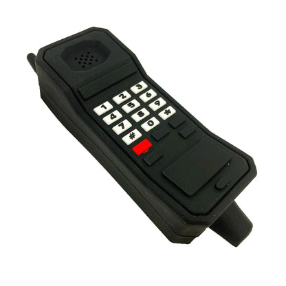 4" Cell Phone Silicone Hand Pipe With Glass Bowl