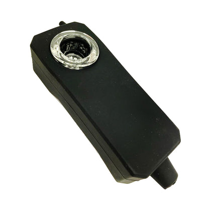 4" Cell Phone Silicone Hand Pipe With Glass Bowl