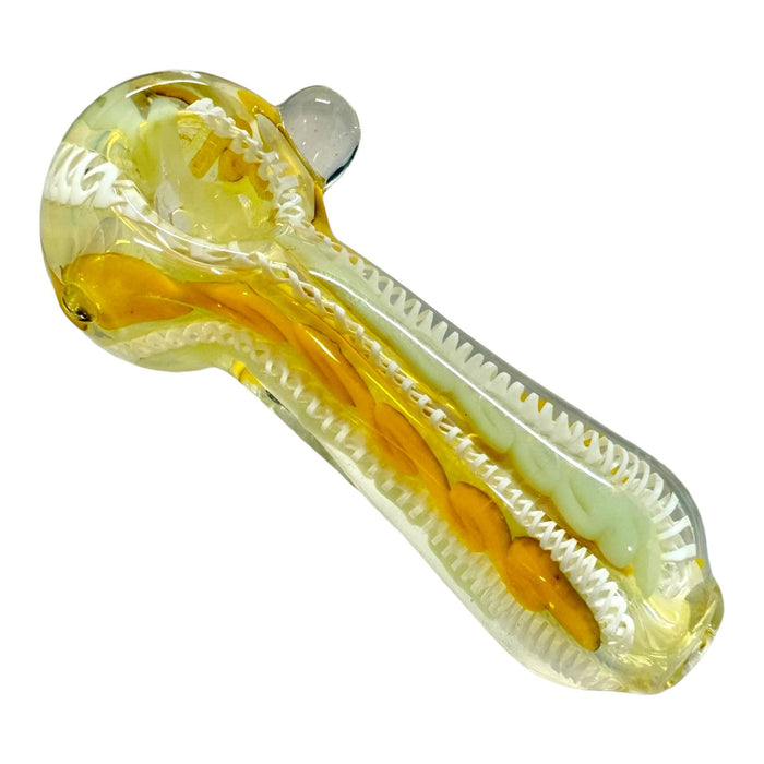 4" Swirled Glass Hand Pipe (Assorted Colors)