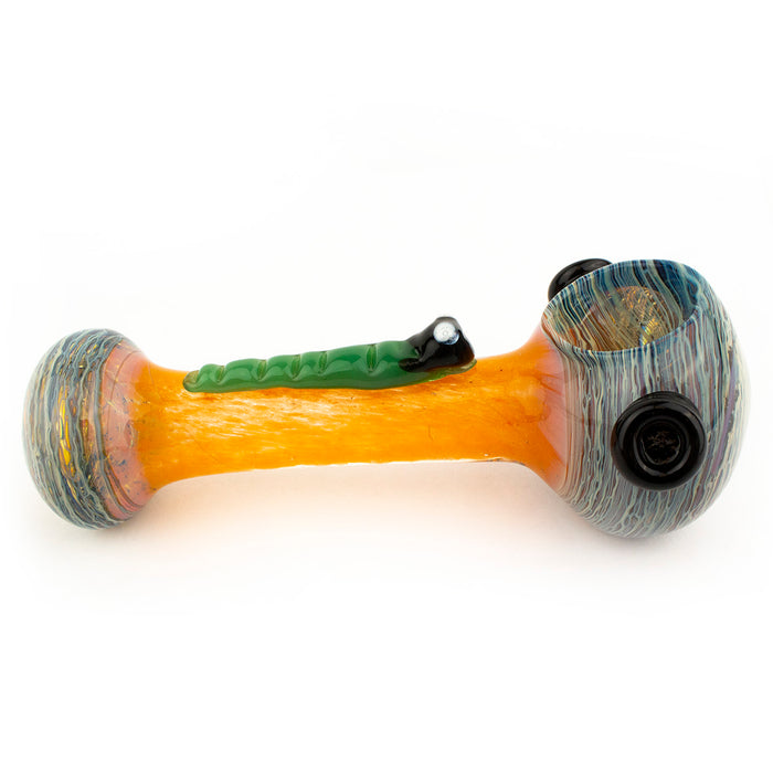 5" Frit Worm Hand Pipe (Assorted Colors)