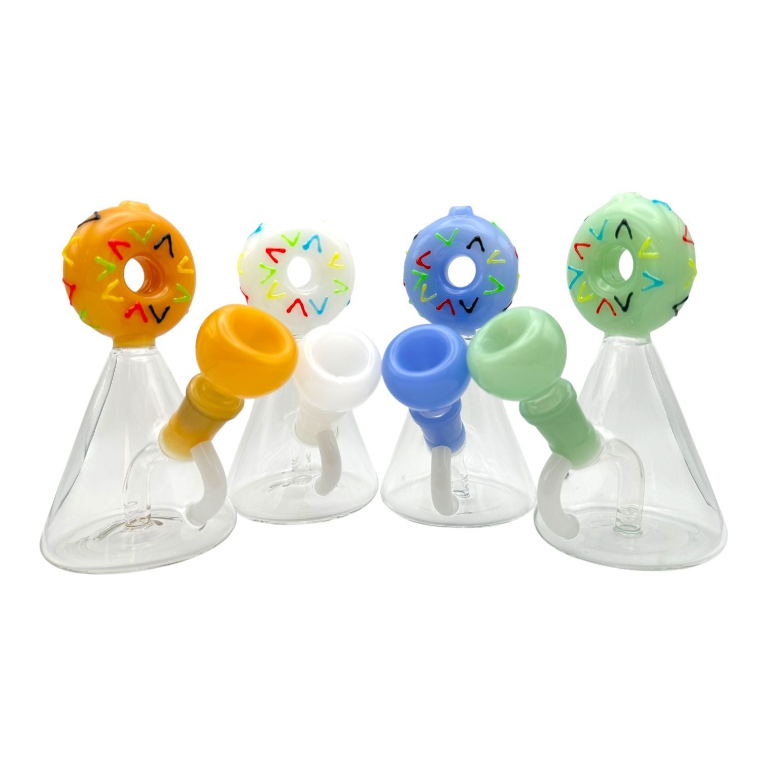 5.5" Donut Beaker Glass Water Pipe