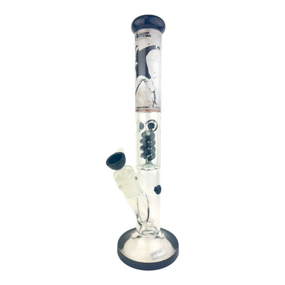 G-Rollz 18" Twist Perc Straight Tube Glass Water Pipe