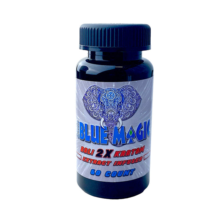 Exotic Blue Magic 2X Kratom Extract Infused 60 Count