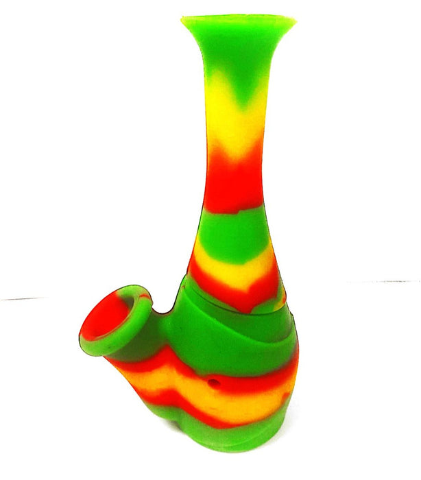 Waxmaid 6″ Silicone Straight Neck Water Pipe. Assorted Colors