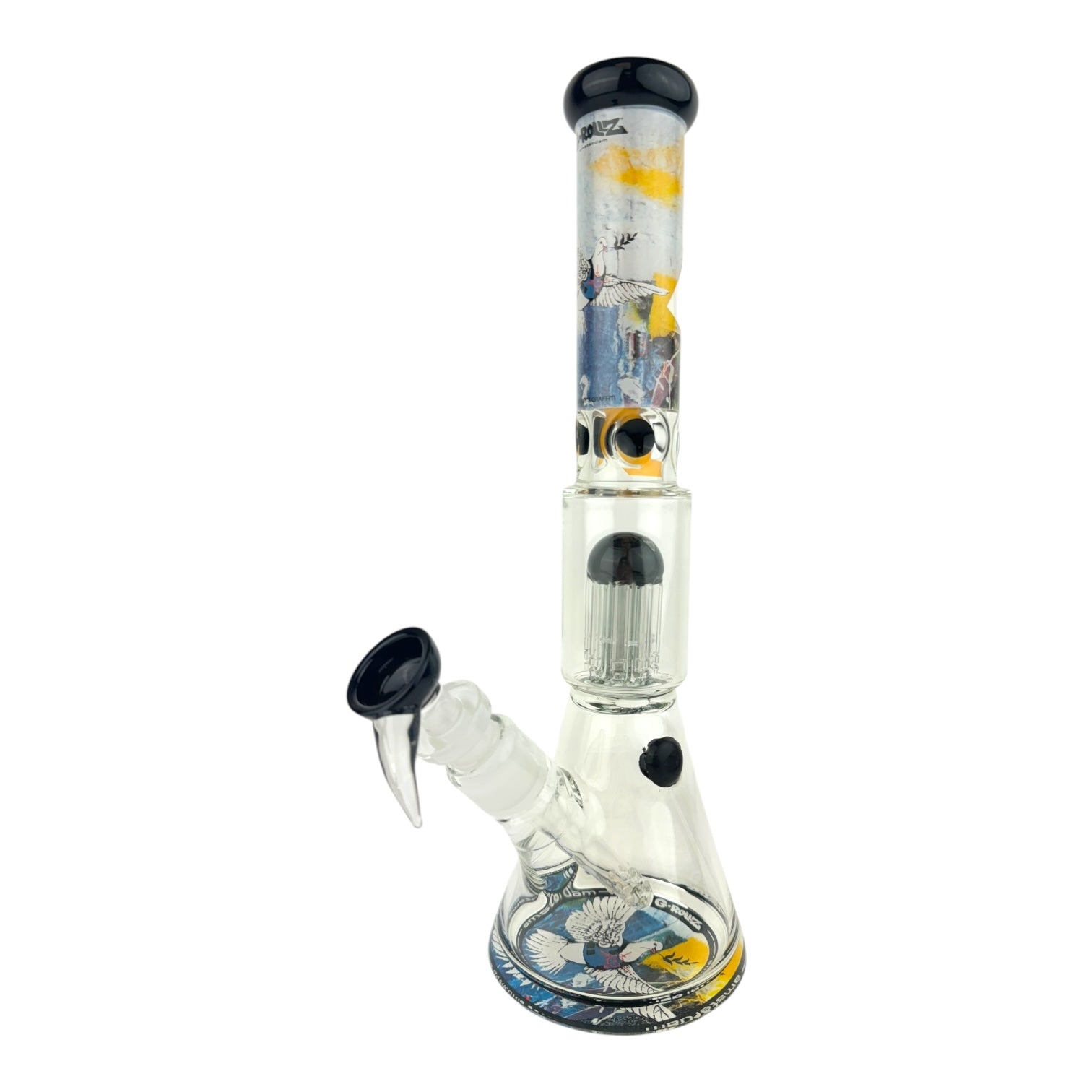 G-Rollz 13.5" Tree Perc Beaker Glass Water Pipe