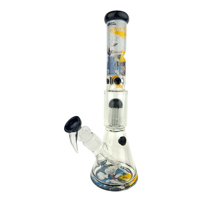 G-Rollz 13.5" Tree Perc Beaker Glass Water Pipe