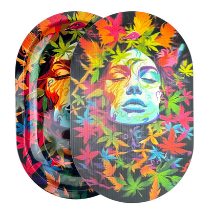 3D Mini Rolling Tray With Magnetic Lid 5.6" x 3.6"