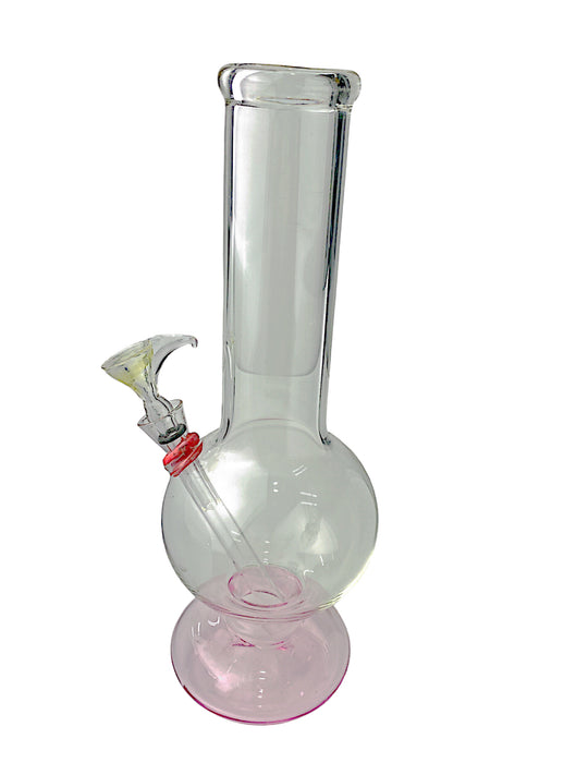 11" Straight Double Bubble Glass Water Pipe (PL-22-19)