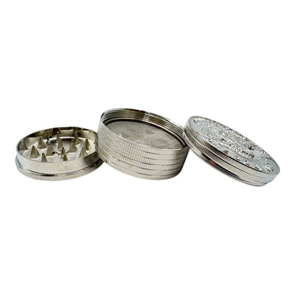 56mm One Dollar Coin 3 Piece Metal Grinder