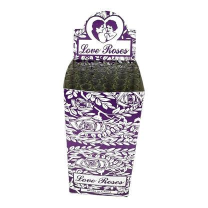 Love Roses Thick Glass Tube 36pc Display Box | 24D/Case