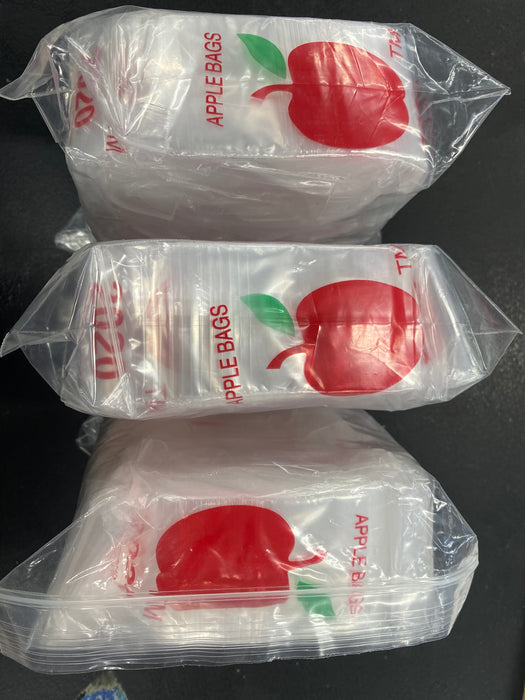 Apple 2020 Clear Plastic Ziplock Baggies (1,000 Bags)