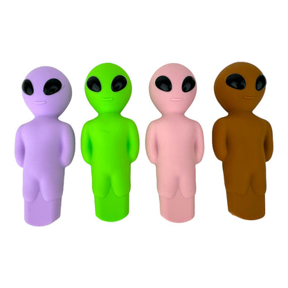 4.5" Alien Silicone Silicone Hand Pipe  "SP - 65"