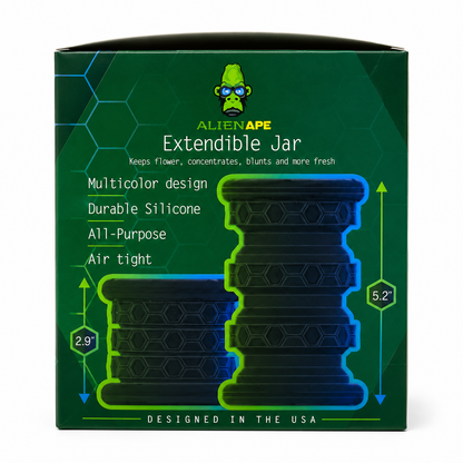 5" Extendable Silicone Jar by Alien Ape Large (6pc Display)