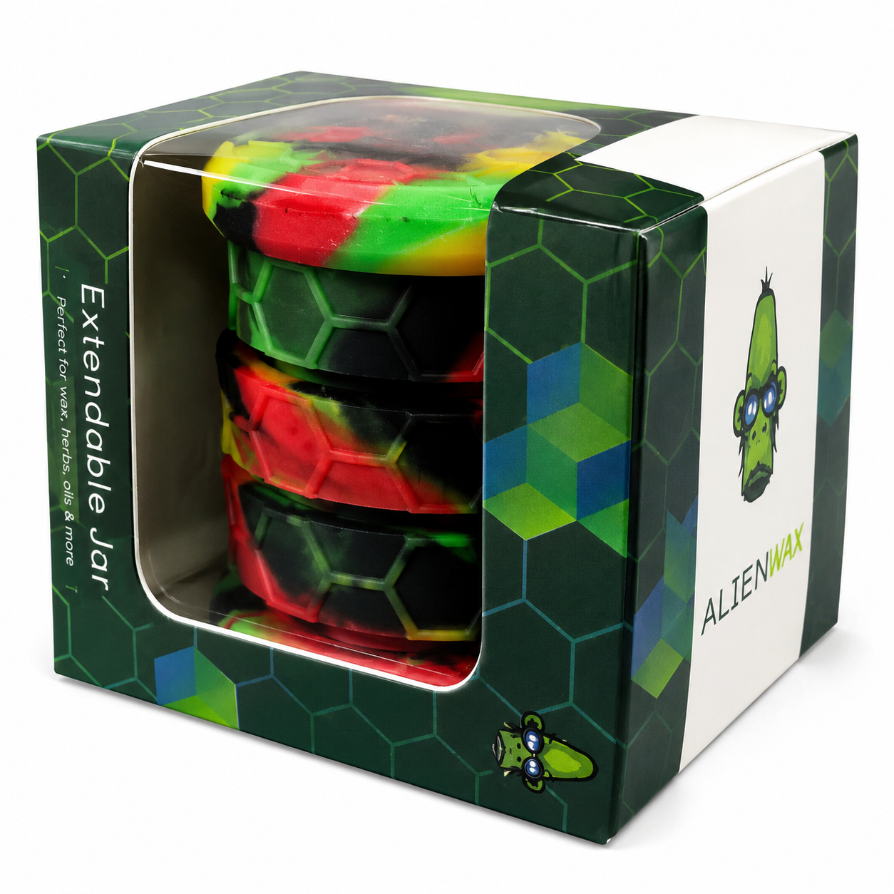 5" Extendable Silicone Jar by Alien Ape Large (6pc Display)